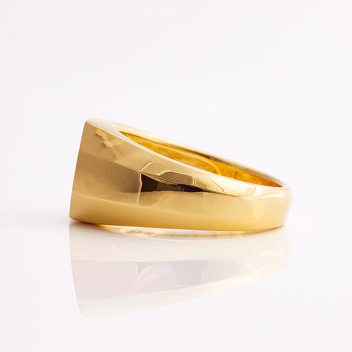 18金 メンズ リング ゴールド 指輪 K18 メンズリング印台 18大人