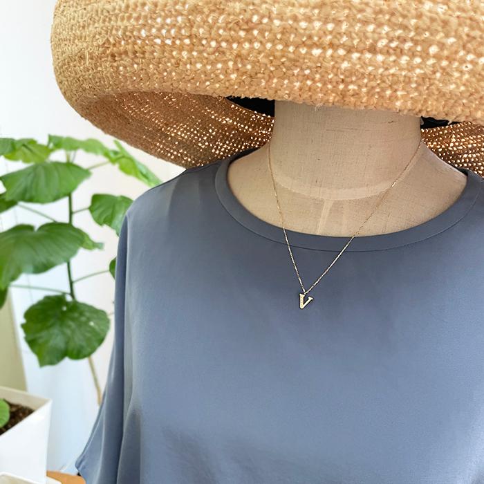 ローマ数字2 18金 ゴールド レディース ダイヤモンドK18ネックレス