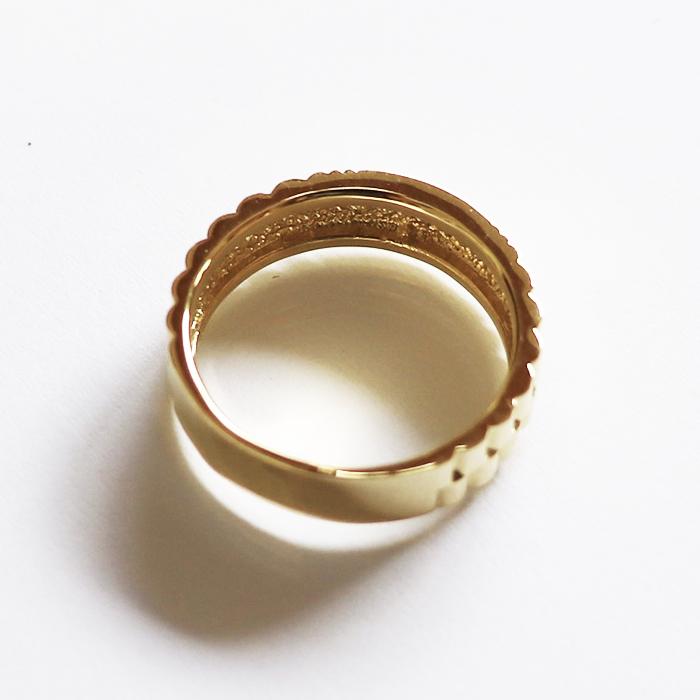 K18金 ゴールド メンズ アクセサリージュエリー リング 指輪 時計