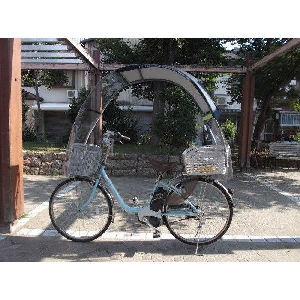 UVカット 雨除け 日よけ 自転車 屋根 傘 合羽用品、 キッズ  ベビー 子育て グッズ  パーツ 子供乗せ  濃紺 後カゴ ノーマルキットK