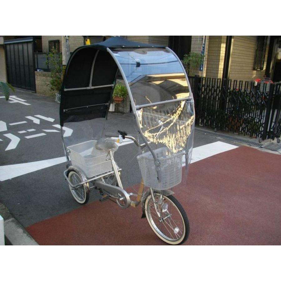 自転車の後付用　電動ワイパー、サイド付き全季節対応、新品の屋根、自転車含まず。 自転車の後付用電動ワイパー、サイド付き全季節対応、新品の屋根