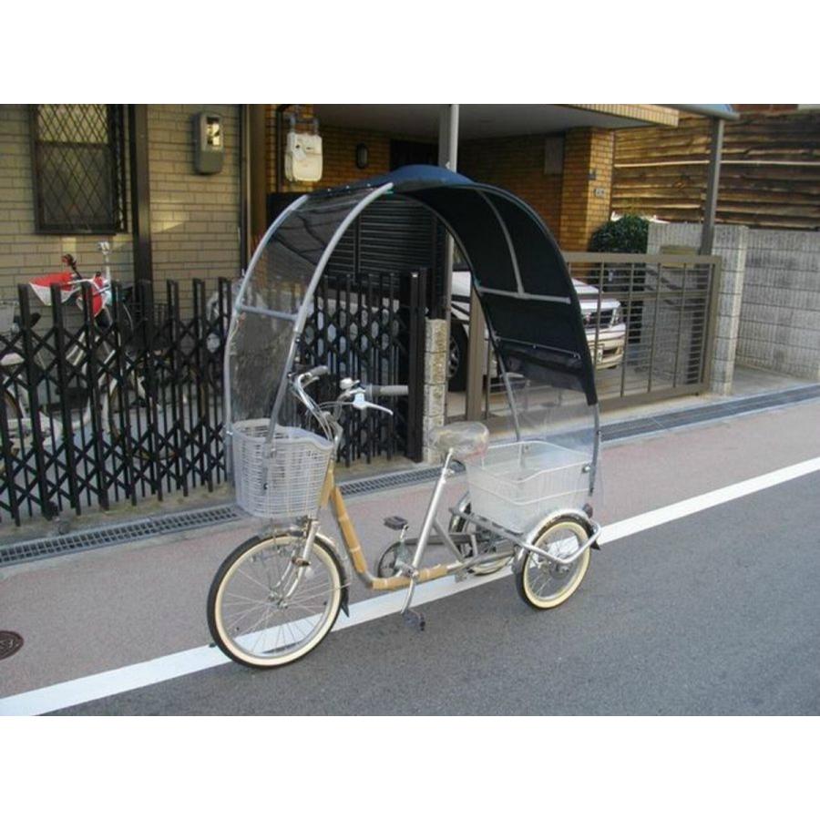 自転車 日よけ 雨除け グッズ UVカット シニア 高齢者 用品 屋根 3輪