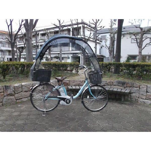 自転車 梅雨 秋雨 大雨 スコール 雨除け 風除け 日よけ フェイスシールド 屋根 黒色防水生地 UVパーツ サンバイザー ギャラクシーVIP