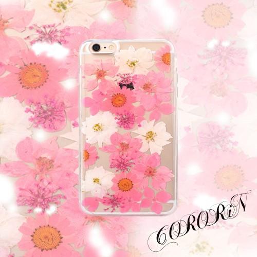 Xsxr対応 ピンクホワイト エレガントで上品なドライフラワー 押し花uvレジン Spca0141pkw スマホケース Iphoneケース Spca0141pkw Cororin 通販 Yahoo ショッピング