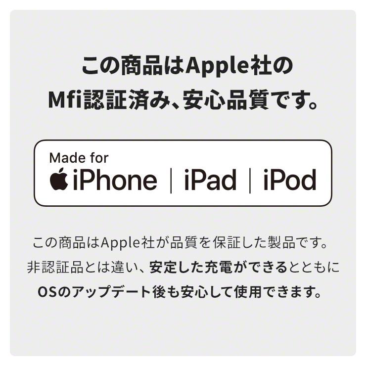 タイプc ケーブル iPhone12 充電器 急速充電 PD Mfi認証 1m 2m 15cm Type-C to Lightning Apple認証 3A ライトニング INOVA｜coroya｜13