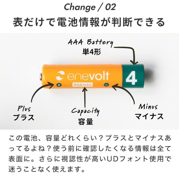 充電池  単4形 充電式電池 64本セット エネボルト  enevolt   950mAh ニッケル水素電池 単4電池 カラー 60本以上｜coroya｜08