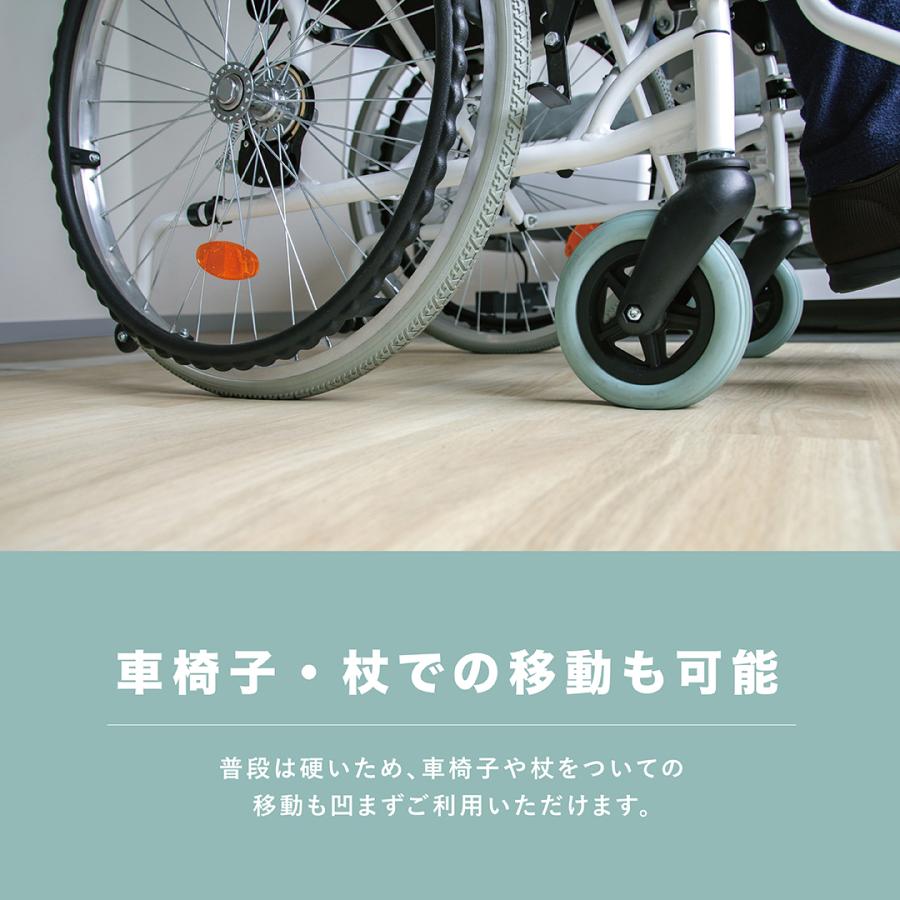 ころやわマット Lサイズ(120cm×180cm) 【転倒予防学会推奨品選定】ベッドサイドマット　転倒骨折対策 骨折防止 薄型_4