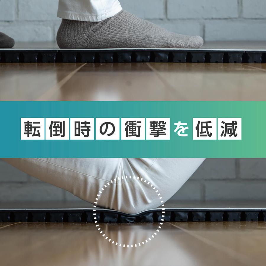 おくだけ ころやわ (225cm × 120cm) 【転倒予防学会推奨品認定】車いす・歩行器ご利用の方にもおすすめ 個室や特別室に最適 転倒骨折対策　介護・医療機関向け