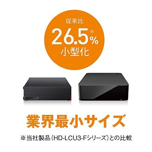 BUFFALO 外付けハードディスク 4TB テレビ録画/PC/PS4/4K対応 静音&コンパクト 日本製 故障予測 みまもり合図 HD-AD4U3｜correct-big｜02