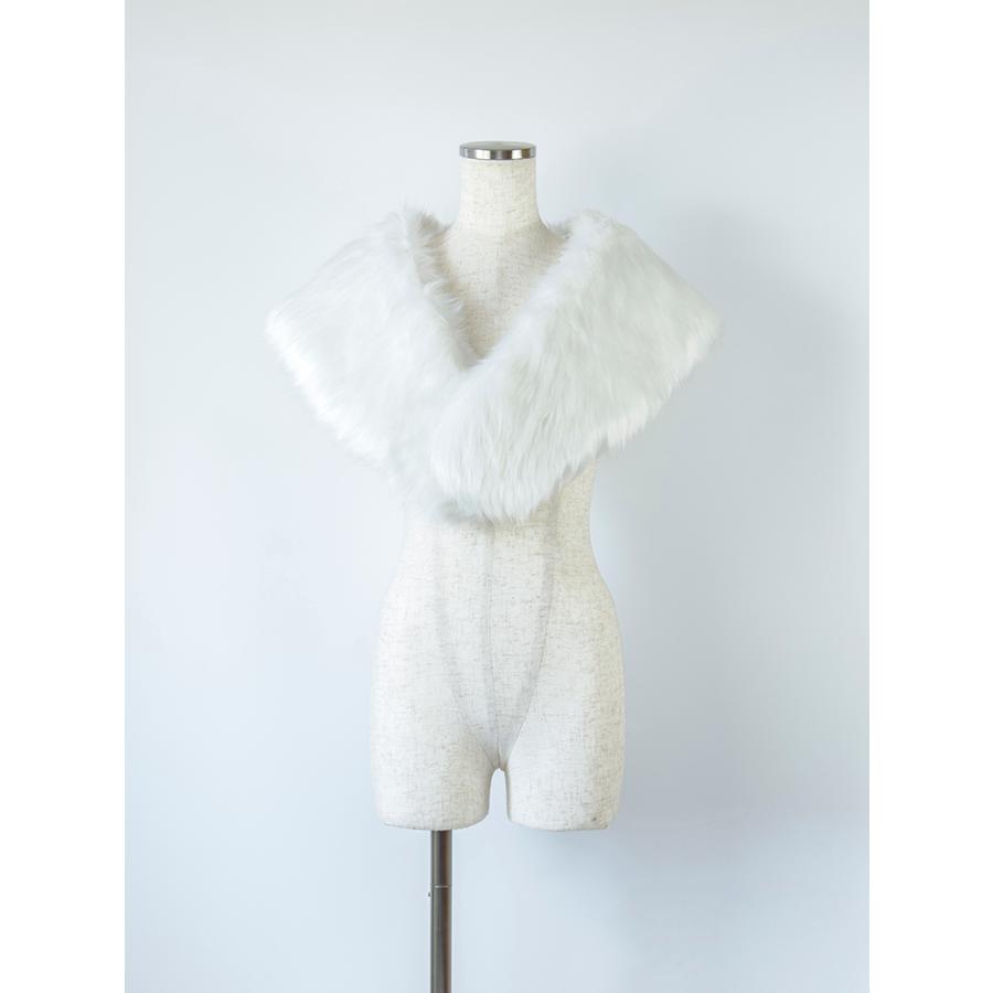 ☆送料無料☆成人式 フェイクファーショール 白 卒業式 成人式 披露宴