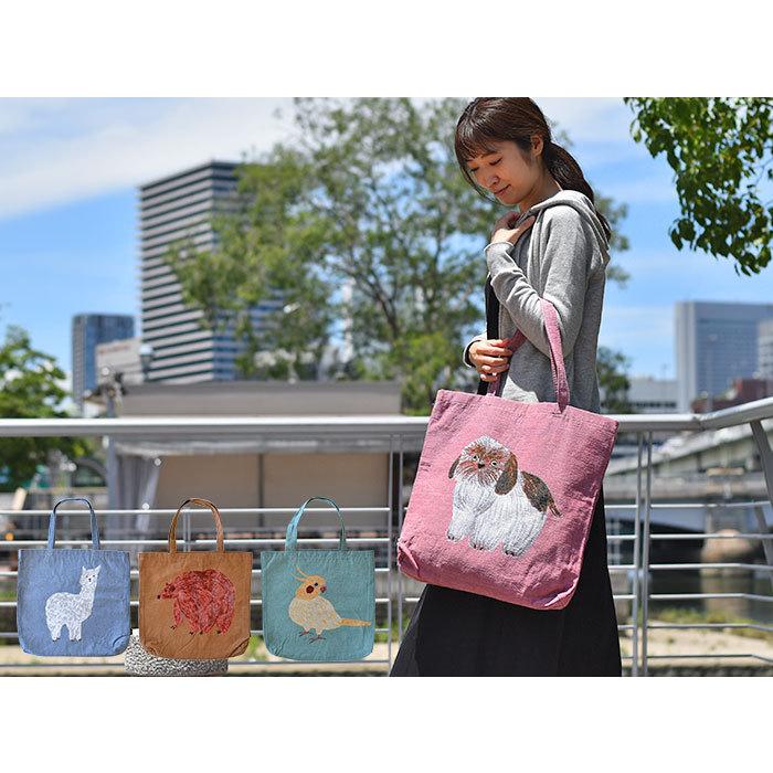 トートバッグ バッグ 松尾ミユキ 動物 鞄 かばん カバン くま クマ 熊 アルパカ 犬 いぬ インコ オカメインコ ギフト Bag Cr0187 Cortina 北欧生地と雑貨のお店 通販 Yahoo ショッピング