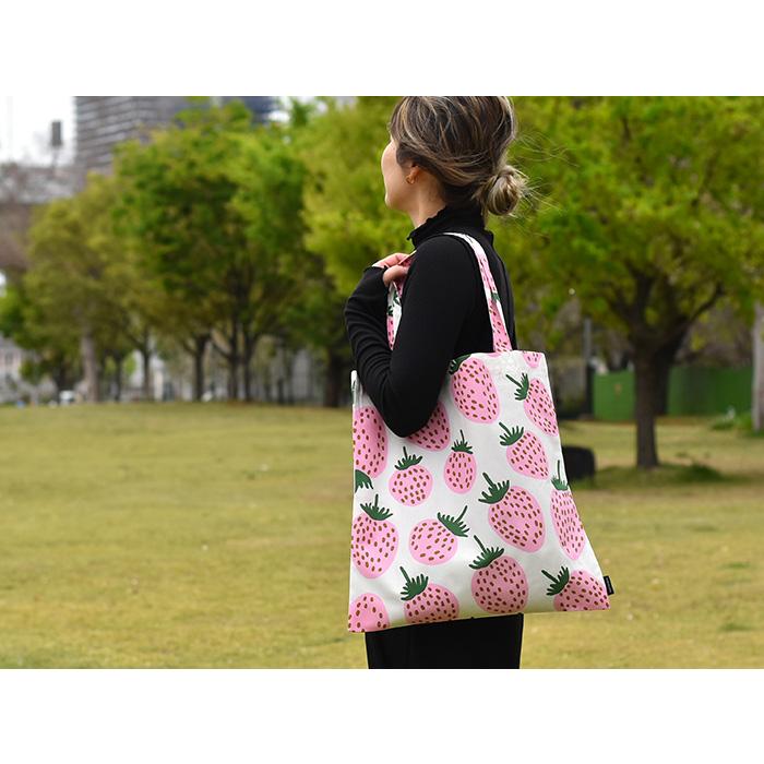 マリメッコ トートバッグ マンシッカ MANSIKKA ピンク 43×44cm