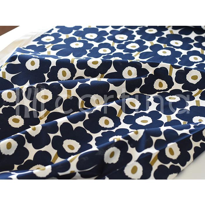 マリメッコ 生地 北欧 marimekko はぎれ ハーフカット ミニウニッコ  MINI UNIKKO 約70×50cm カットクロス 花柄 オックス ファブリック 布｜cortina｜21