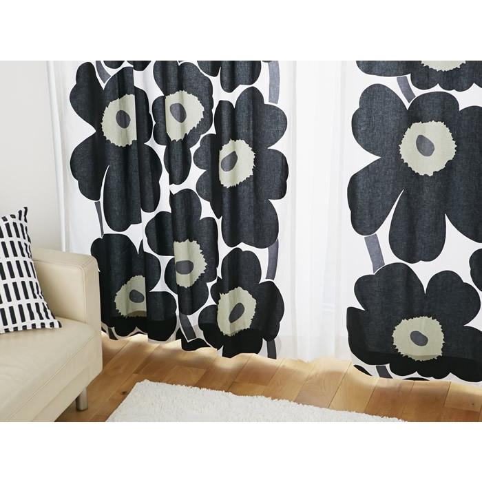 北欧生地オーダーカーテン Marimekko Unikko ウニッコ フラットカーテン仕様 幅125cmまで 丈155cmまで Hoc Maa1 Cortina 北欧生地と雑貨のお店 通販 Yahoo ショッピング