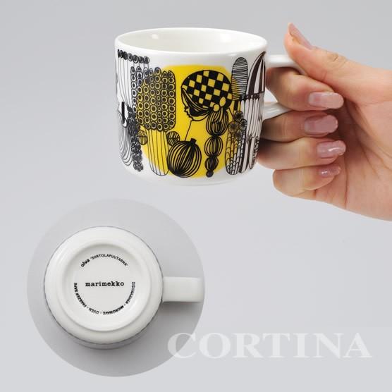 マリメッコ マグ マグカップ コーヒーカップ marimekko シールトラプータルハ SIIRTOLAPUUTARHA 食器 ギフト ラテマグ｜cortina｜03