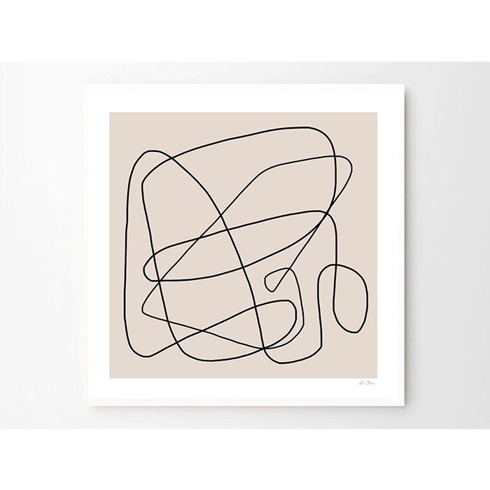 ポスター 北欧 Abstract Lines 01 50×50cm ポスタークラブ THE POSTER CLUB : cortina 北欧 ...