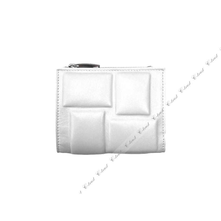 【美品】 BOTTEGA VENETA ボッテガ ヴェネタ 財布 ウォレット 2つ折り 小銭入れ イタリア製 新品 ★ 9143 CHALK K005.. 【GMS1279870990】(44900円)