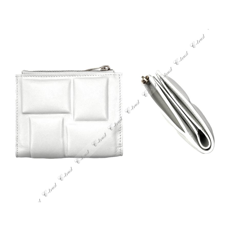 【美品】 BOTTEGA VENETA ボッテガ ヴェネタ 財布 ウォレット 2つ折り 小銭入れ イタリア製 新品 ★ 9143 CHALK K005.. 【GMS1279870990】(44900円)