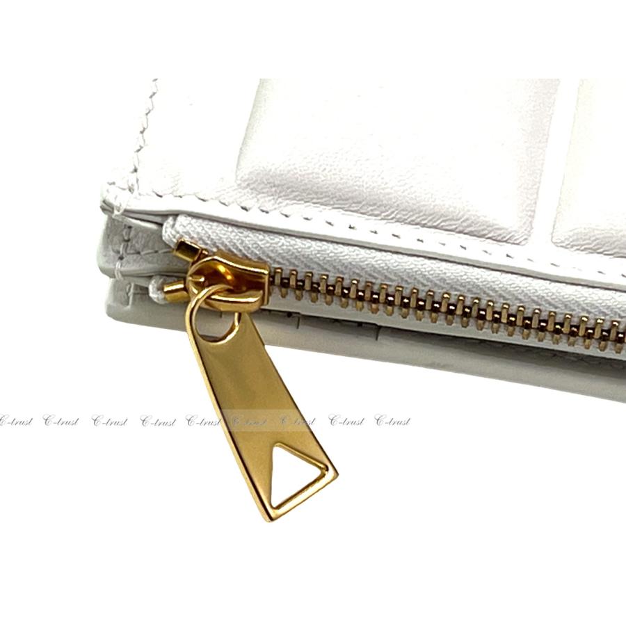 【美品】 BOTTEGA VENETA ボッテガ ヴェネタ 財布 ウォレット 2つ折り 小銭入れ イタリア製 新品 ★ 9143 CHALK K005.. 【GMS1279870990】(44900円)
