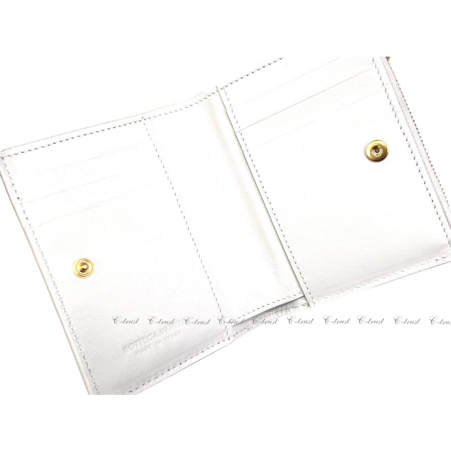 【美品】 BOTTEGA VENETA ボッテガ ヴェネタ 財布 ウォレット 2つ折り 小銭入れ イタリア製 新品 ★ 9143 CHALK K005.. 【GMS1279870990】(44900円)