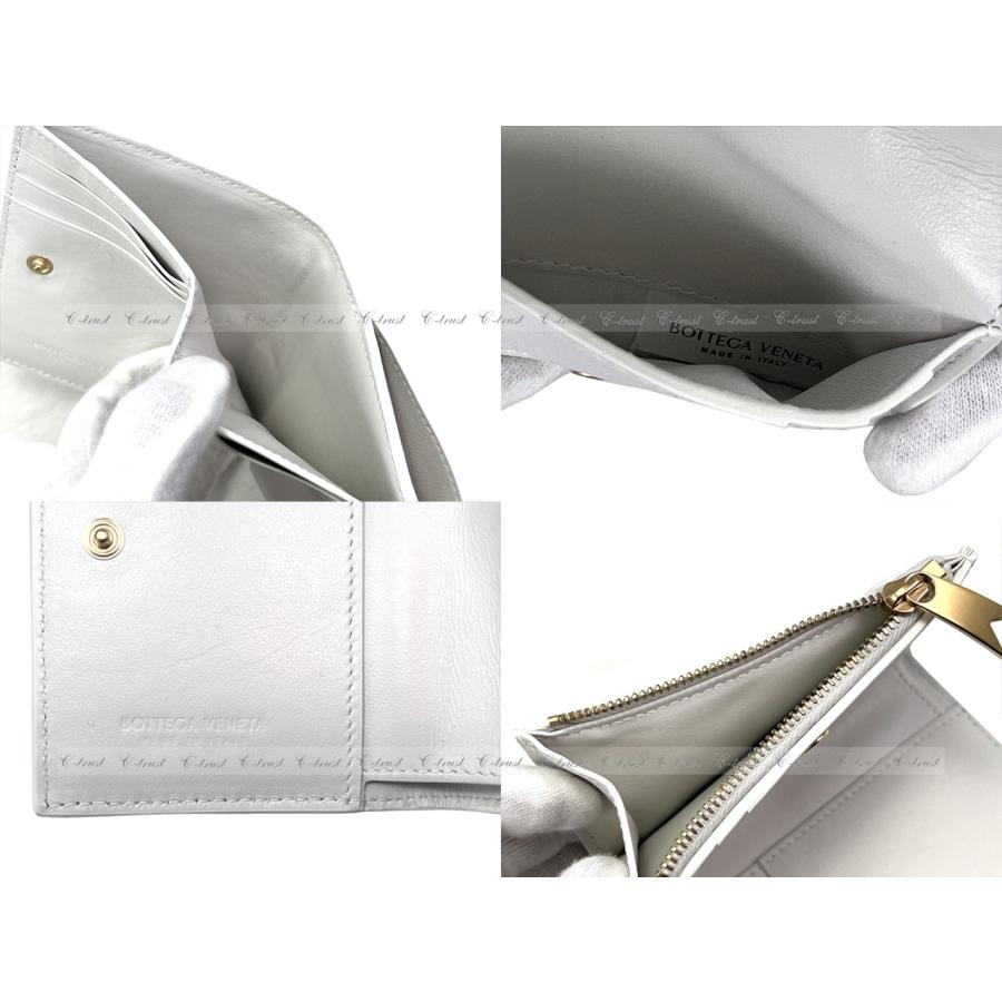 【美品】 BOTTEGA VENETA ボッテガ ヴェネタ 財布 ウォレット 2つ折り 小銭入れ イタリア製 新品 ★ 9143 CHALK K005.. 【GMS1279870990】(44900円)