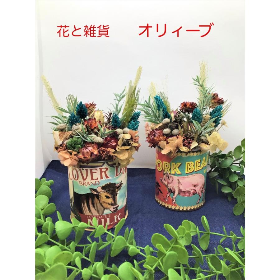 ブリキ缶 雑貨 インテリア雑貨 カントリー アートフラワー ドライフラワー 母の日 Puri412 花と雑貨オリィーブ 通販 Yahoo ショッピング