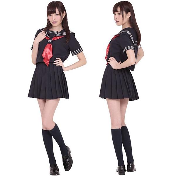 青空セーラー コスプレ 可愛い 制服 スクール セーラー ブレザー 学生服 女子高生 アニメ アイドル ハロウィン イベント 余興 宴会 仮装 B コスプレ通信 通販 Yahoo ショッピング