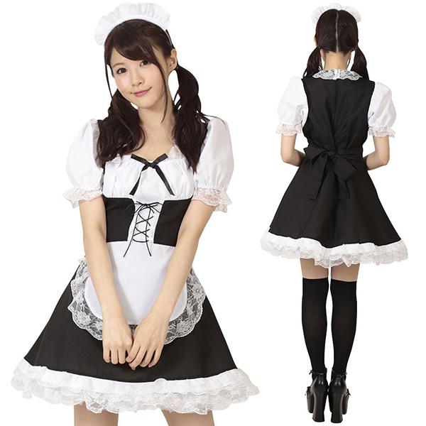 メイドさん おかわり！ L コスプレ 可愛い メイド アリス ウェイトレス アニメ 制服 アイドル 大きいサイズ 男女兼用 女装 男の娘 コスチューム 衣装｜coscommu｜05