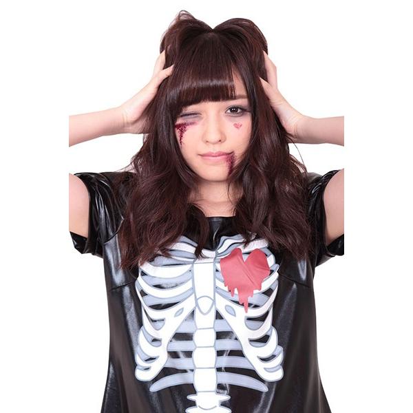ホネホネ ハートドクロ コスプレ 可愛い ハロウィン ホラー ゾンビ 悪魔 ドラキュラ 囚人 ボンテージ 吸血鬼 ヴァンパイア 幽霊 ゴースト イベント 余興 仮装 B コスプレ通信 通販 Yahoo ショッピング