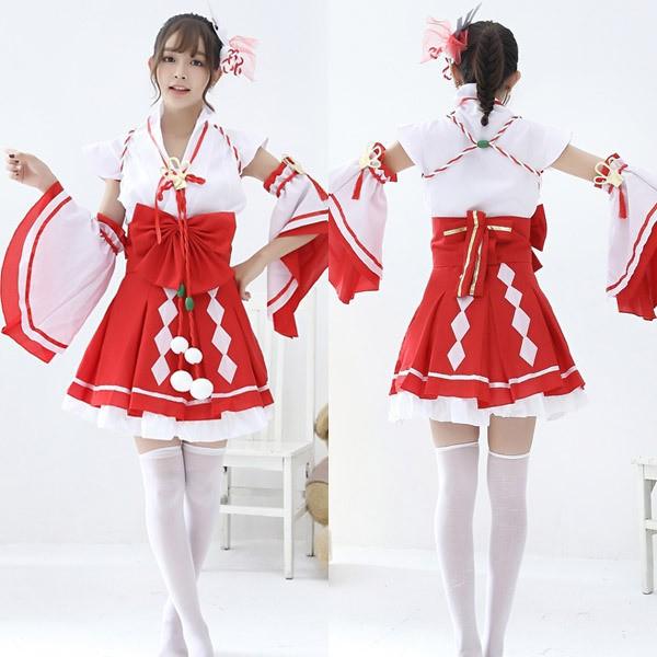 ファンタジーな巫女さん コスプレ 可愛い 和装 巫女 忍者 着物 和服 時代劇 舞台 アニメ 映画 アイドル ハロウィン イベント コスチューム セクシー 衣装 I コスプレ通信 通販 Yahoo ショッピング