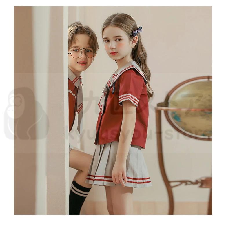 サービスサービスキッズ スーツ 女の子 男の子 セーラー服 子供服 女の子 入学式 スーツ 子供 スーツ 3点セット 上下セット キッズ セットアップ フォーマル 学生服 子供 入学式 半袖 スーツ キッズ 卒業式 3点セット 女子学生制服 上下セット フォーマル セーラー服 キッズ ジュニア 中学校制服 女子校生ミニスカ 子どもダンス 演出服 半袖 学生服 上下 男の子 女の子 スクールシャツ 夏 110cm-160cm