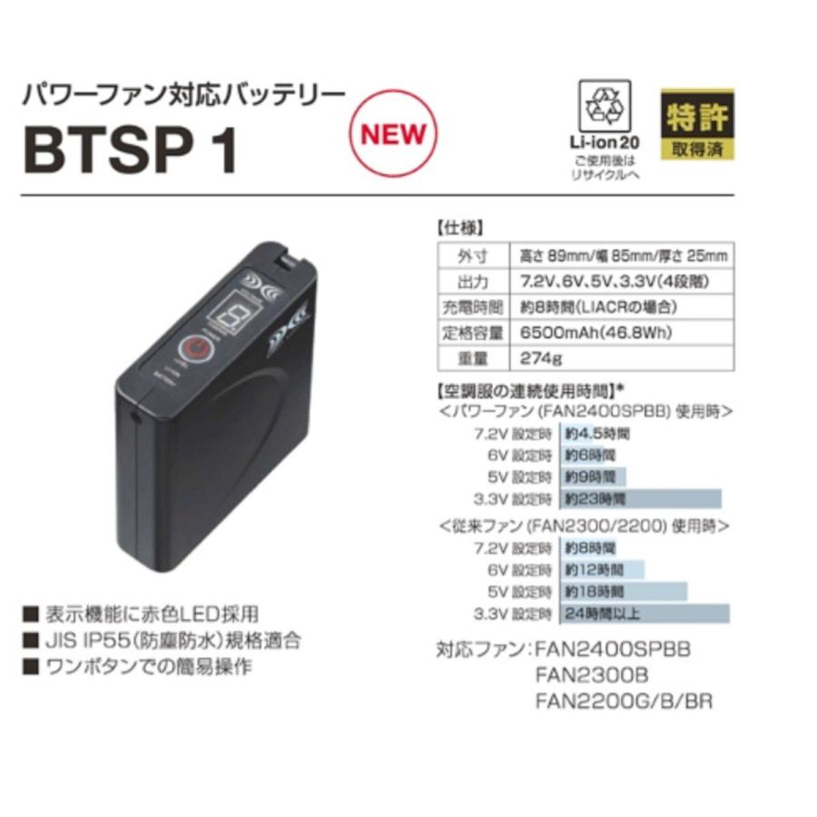 パワーファン＆バッテリーセット LISUPER 株式会社空調服 パワーファン対応バッテリーセット LISUPER1 : クー