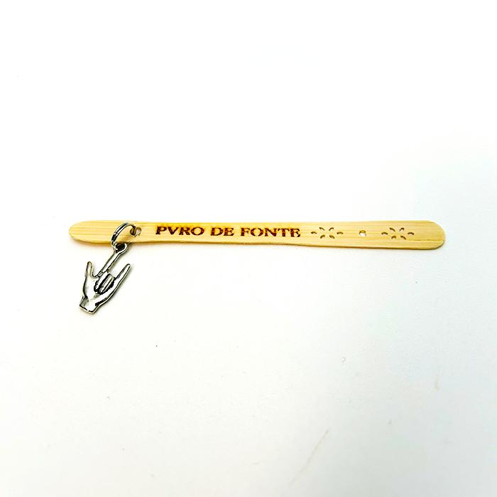 しおり ひのき アイラブユー 指文字モチーフ  本 PVRO DE FONTE 知識の湧き出る泉 | 