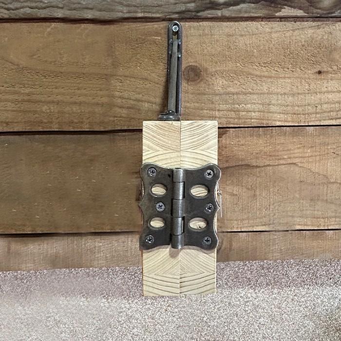 時計 壁掛け デジタル  室内時計 アンティーク ブラケット 市松模様 天然木 ひのき 手話 壁時計 ダブル時計 両側時計 |  | 04