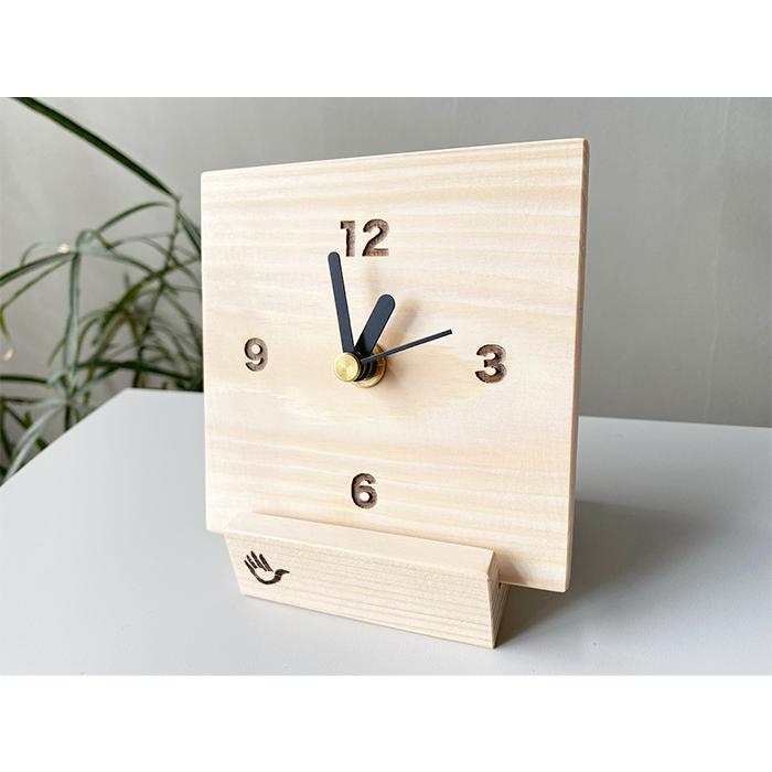 時計 置き時計 ヒノキ 桧 ミニ HINOKIO’CLOCK Natural 無垢材 木目弱め おしゃれ デジタル アンティーク 木製 |  | 01