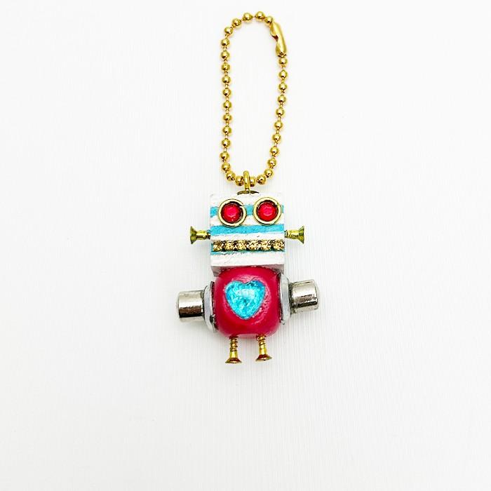 ひのき ロボット 雑貨 小物 かわいい カラフル ケース付き | 