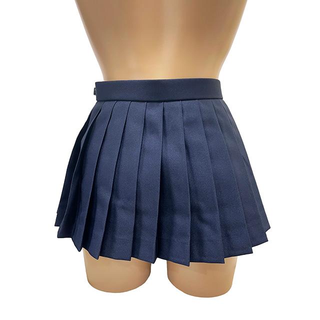 マイクロミニ プリーツスカート 25cm丈 ウエスト60〜85cm No.0002 無地