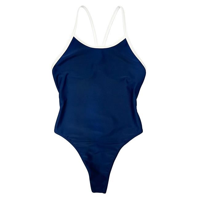 スベスベ素材 Tバック バイピング スクール水着 M LL wbb-1478