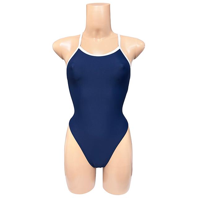 スベスベ素材 Tバック バイピング スクール水着 M LL wbb-1478