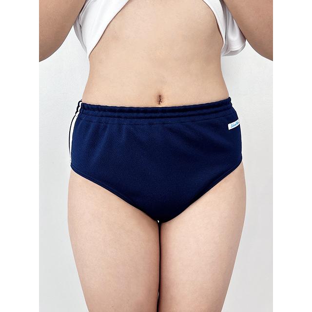 ライン入り ハーフバックタイプ ハイレグ ブルマー M LL wbb-5765