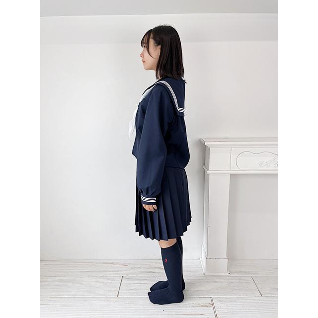 Ｂ体 スクールパール 秋冬 長袖 前開き かぶり セーラー 上着単品 wcs-000130-B wcs-304b セーラー服 レディース ウール混合 コスチューム 本格 制服 学生の画像