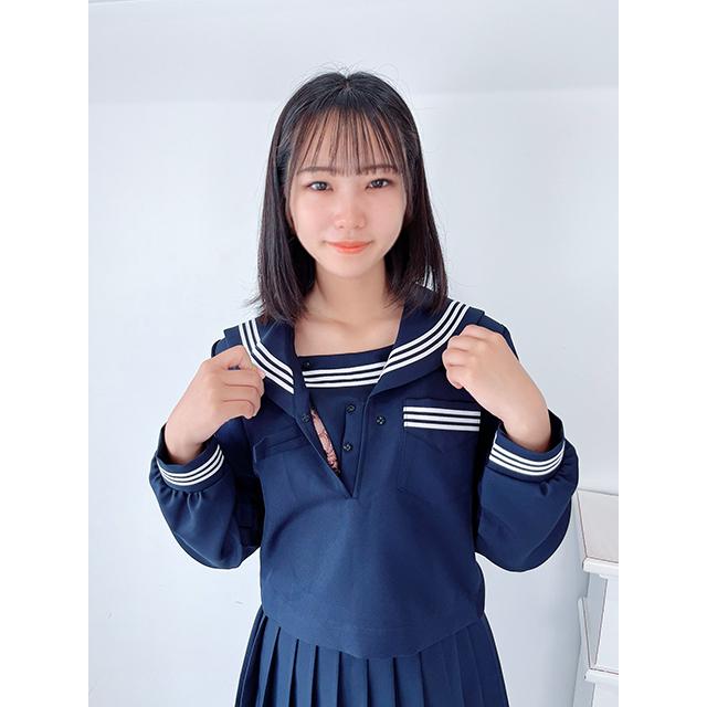 秋冬 長袖 セーラー服 濃紺色×白生産ライン T190〜T200 No.2000 厚地の外套単品 かぶり 大きめ ユニフォーム 乗り組み員 大きめ大きさ wcs-09b 標準尺度 コスプレ JC JK 御召しもの
