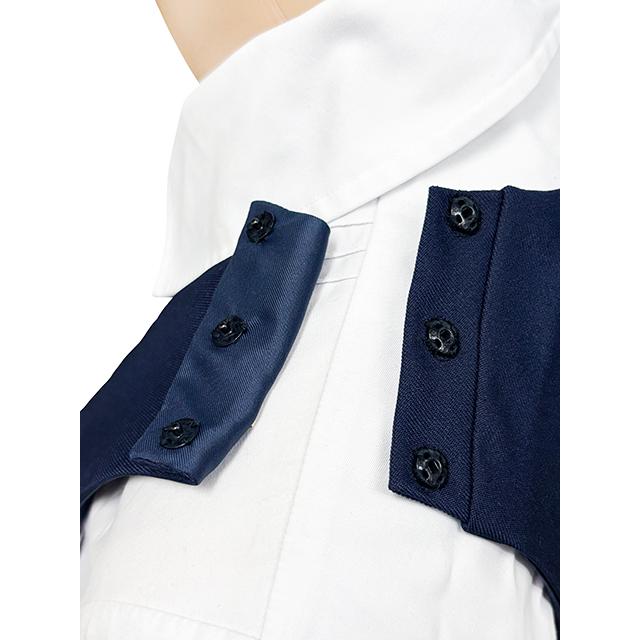 秋冬ミニ丈ジャンパースカート T155〜T185 ネイビー 無地 制服 ジャンスカ No.6002-40 レディース プリーツスカート wjs-06 日本製 コスチューム コスプレ 衣装_15
