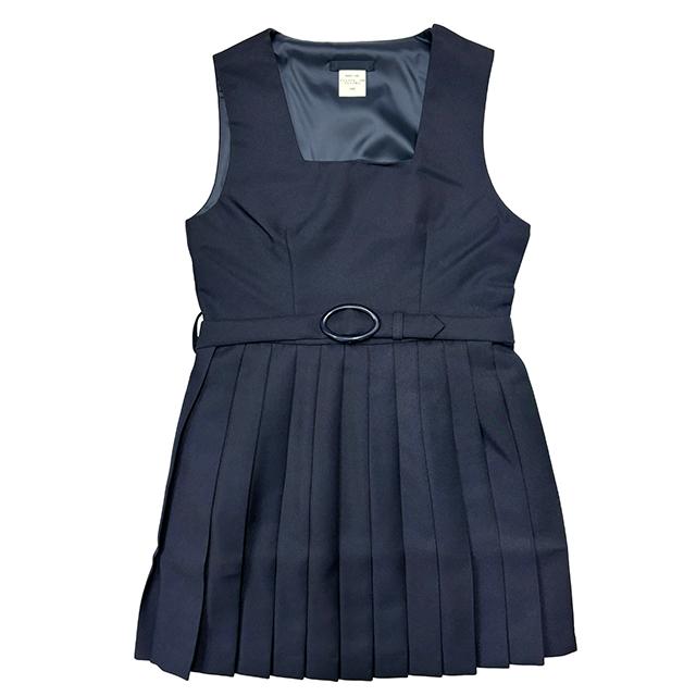 秋冬ミニ丈ジャンパースカート T155〜T185 ネイビー 無地 制服 ジャンスカ No.6002-40 レディース プリーツスカート wjs-06 日本製 コスチューム コスプレ 衣装_17