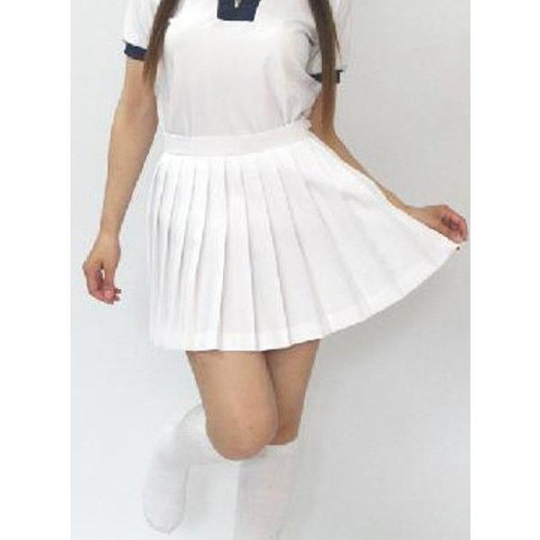 スコート テニスウエア D 0017 テニス用 白 プリーツ スコート ウエスト100cm 32cm丈 膝上丈 レディース ミニスカート スポーツウエア Wsk 05 4607 W100 コスメイト 通販 Yahoo ショッピング