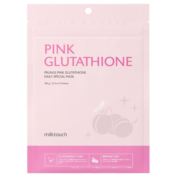 パック・フェイスマスク milktouch PRUNUS PINK GLUTATHIONE MASK Milk Touch ミルクタッチ ピンクグルタチオン デイリースペシャル
