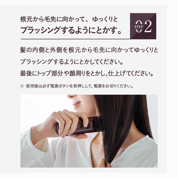 Le ment（ルメント） コードレス ストレートヒートブラシ ブラシ型ヘア