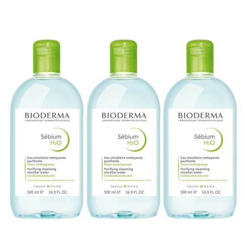 BIODERMA（ビオデルマ） セビウム H2O D(緑) 500ml×3本セット