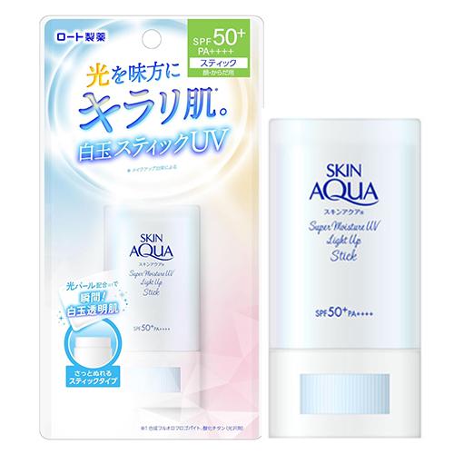 スキンアクアサンカットSPF50++++ミルクスプレースティック総額17700円 スキンアクア スーパーモイスチャー UV ライトアップ スティック 19g