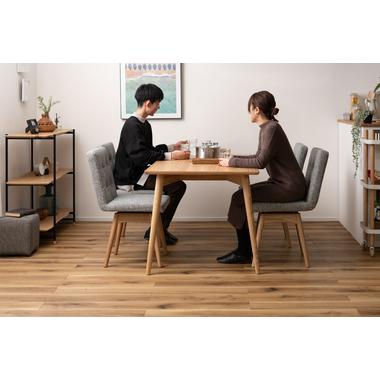 ダイニングチェア チェア 椅子 イス 回転式 座面回転 北欧 ナチュラル 天然木 ファブリック グレー シンプル かわいい_10
